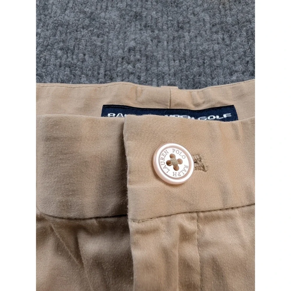 Ralph Lauren Golf Women's Size 8 Beige Chino Shorts Pony Logo Stretch Khaki